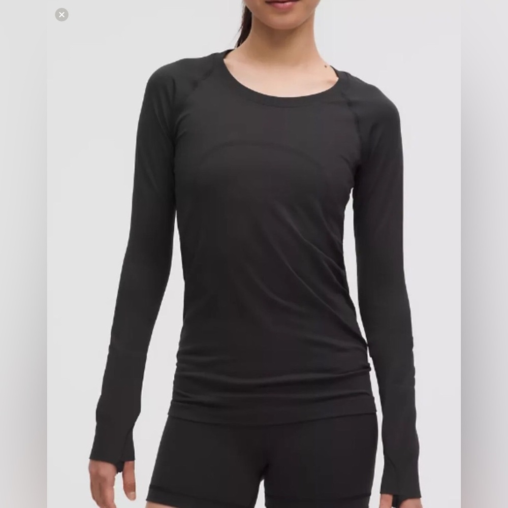 🌼LULULEM🍋N Swiftly Tech Long Sleeve size 6 Black